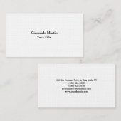 Linen Einzigartige Original Schlichte Maskuline Mi Visitenkarte (Vorne/Hinten)