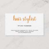 Linen Feminine Hair Stylist Beruflich Visitenkarte (Vorderseite)