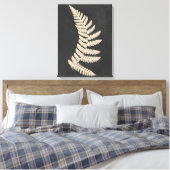 Linen Fern Leinwanddruck (Insitu (Schlafzimmer))