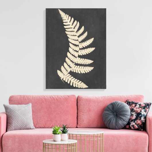 Linen Fern Leinwanddruck (Insitu (Wohnzimmer))