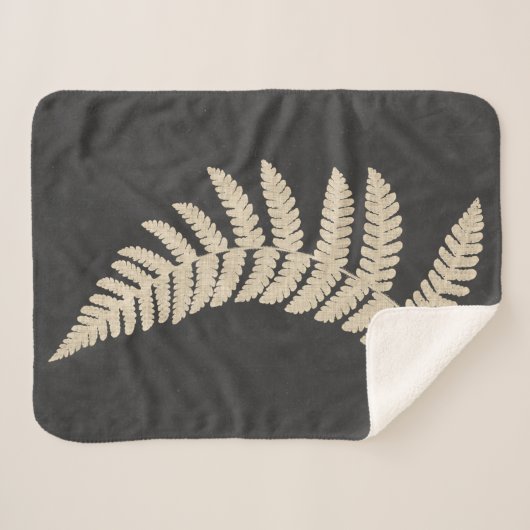 Linen Fern Sherpadecke (Vorderseite (Horizontal))