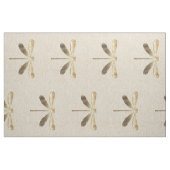 Linen Gold Dragonfly Muster Stoff (Fat Quarter (45,7 x 55,9 cm))