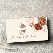 Linen gold Glitzer QR UAWG Islamic Wedding Website Begleitkarte