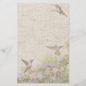 Linen Hummingbird Stationierung Briefpapier (Vorderseite)