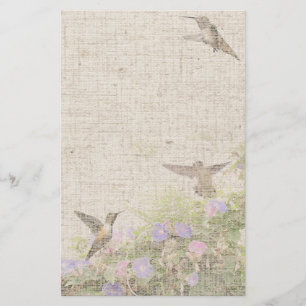 Linen Hummingbird Stationierung Briefpapier