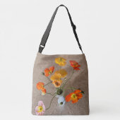Linen Look Stilvolle Birthday Poppy Tasche (Rückseite)