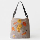 Linen Look Stilvolle Birthday Poppy Tasche (Vorderseite)