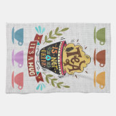 Linen Look Teacups Küchentücher (Horizontal)