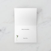Linen Look Vintag Inspiriert Hochzeit Danke (Innenseite)