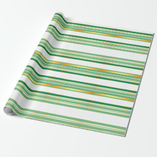 Linen Luxury populäre Green Gold Texture Collectio Geschenkpapier
