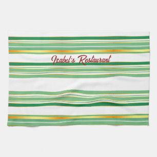 Linen Luxury populäre Green Gold Texture Collectio Geschirrtuch