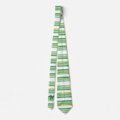 Linen Luxury populäre Green Gold Texture Collectio Krawatte (Rückseite)