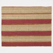 Linen Luxury Trendy Burgundy Gold Collection Fleecedecke (Vorderseite (Horizontal))