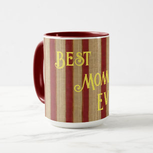 Linen Luxury Trendy Burgundy Gold Collection Tasse