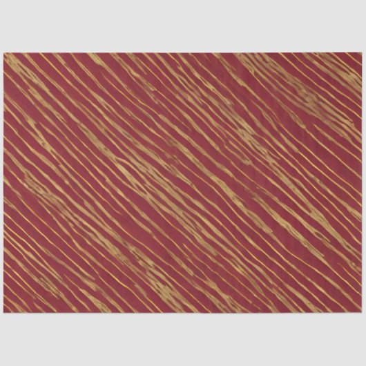 Linen Luxus Moderne Burgundy Gold Collection Seidenpapier (Vorderseite)