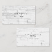 Linen Minimalistische Wandgesteine Beruflich Visitenkarte (Vorne/Hinten)