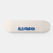 Linen Modern Name | Klassische Trendy Skateboard (Horizontal)