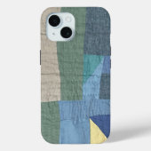 Linen Modern Patchwork Quilt phone case (Rückseite)