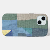 Linen Modern Patchwork Quilt phone case (Rückseite (Horizontal))