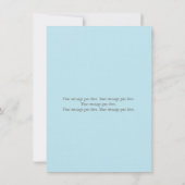 Linen Moderne handgeschriebene Chic Danke Karte (Rückseite)