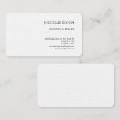 Linen Moderne Schlicht einfache Minimalistische Visitenkarte (Vorne/Hinten)