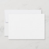 Linen Paper Wedding RSVP Response Card Karte (Vorderseite)