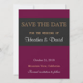 Linen Save the Date Hochzeit Liebe Einladung (Vorderseite)