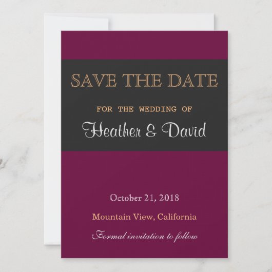 Linen Save the Date Hochzeit Liebe Einladung (Vorderseite)