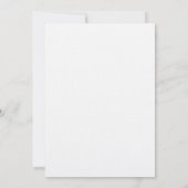 Linen Save the Date Hochzeit Red Handwriting Moder (Rückseite)