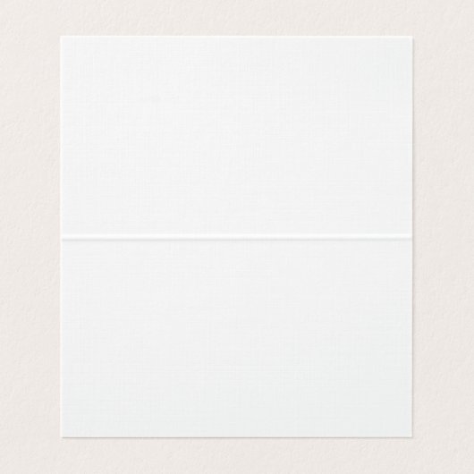 Linen Schlicht Elegant Weiß Beruflich Moderne Visitenkarten (Innenseite Aufgefaltet)