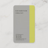 Linen Schlicht Grau Moderne Minimalistische Berufl Visitenkarte (Vorderseite)