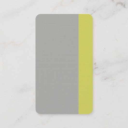 Linen Schlicht Grau Moderne Minimalistische Berufl Visitenkarte (Rückseite)