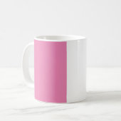 Linen Schlicht Weiblich Minimalistisch rosa weiß Kaffeetasse (Vorderseite Links)