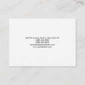 Linen Stilvoll Moderne Minimalistisch Visitenkarte (Rückseite)