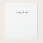 Linen Stylish Simple Minimalistisch Attorney at La Visitenkarten (Innenseite Aufgefaltet)