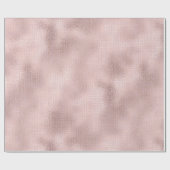 Linen Texture Rose Mauve Blush Rustikale Hütte Geschenkpapier (Flach)