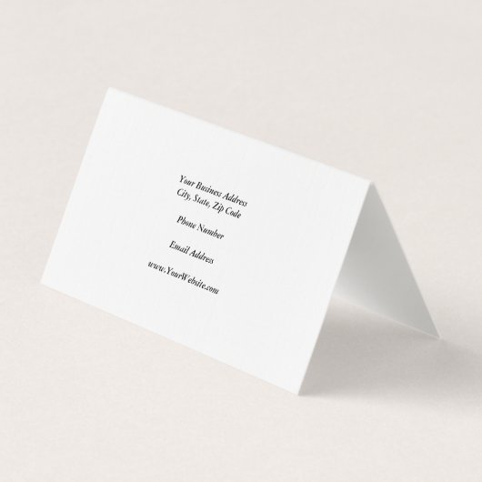 Linen Trendy Minimalistisch Beruflich Visitenkarten (Rückseite)