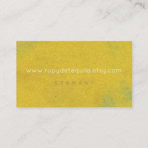 Linen Watercolor Art Gelb Farbe Farbe Visitenkarte