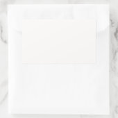 Linen White Rechteckiger Aufkleber (Tasche)