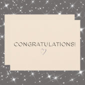 Linenfarbe Eleganter Jeder Anlass Glückwunsch flac Karte