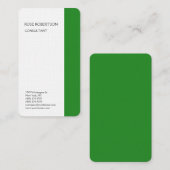 Linenwald Grün Weiß Minimalistisch Beruflich Visitenkarte (Vorne/Hinten)