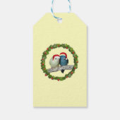 Lineolated Parakeet Santas Geschenkanhänger (Rückseite)