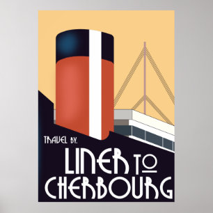 Liner nach Cherbourg Poster