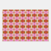 Liner- oder Schubladenverkleidungen, rosa und gelb Geschenkpapier Set (Vorderseite 2)