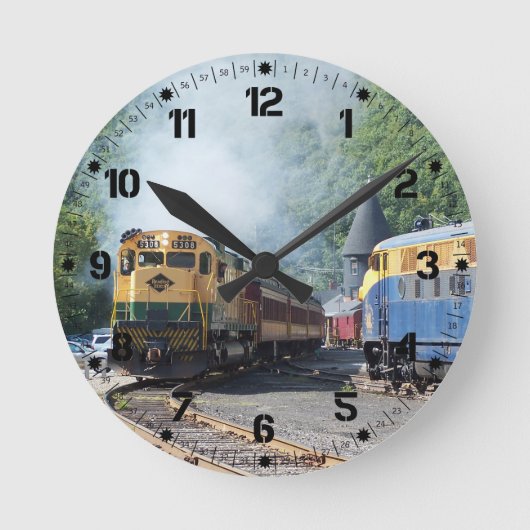 Lines ALCO C-630 #5308       Runde Wanduhr (Vorderseite)