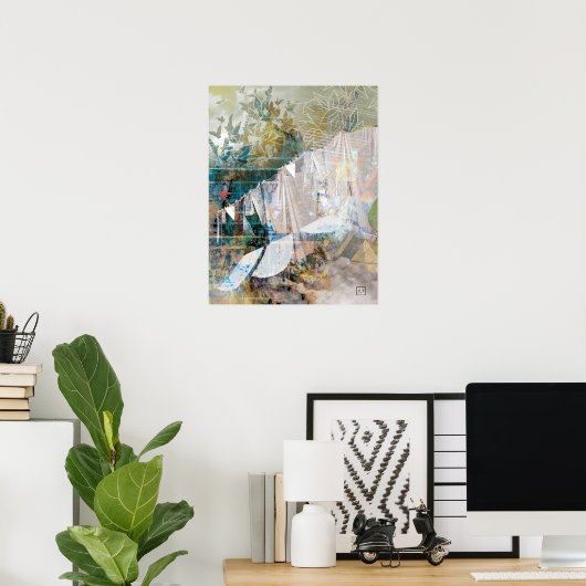 Lines Art Print Poster (Heimbüro)