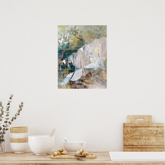 Lines Art Print Poster (Küche)