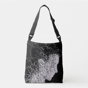 Lines Artwork Tote Bag Tragetaschen Mit Langen Trägern