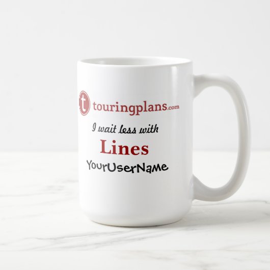 Lines Classic White 15 oz. Tasse (Rechts)