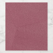 Lines Dark Burgundy Weinetikett (Einzelnes Label)